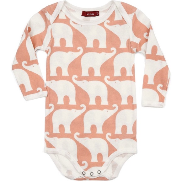 NWT Milkbarn Organic Elephant Onesie 🐘 - Picture 1 of 4